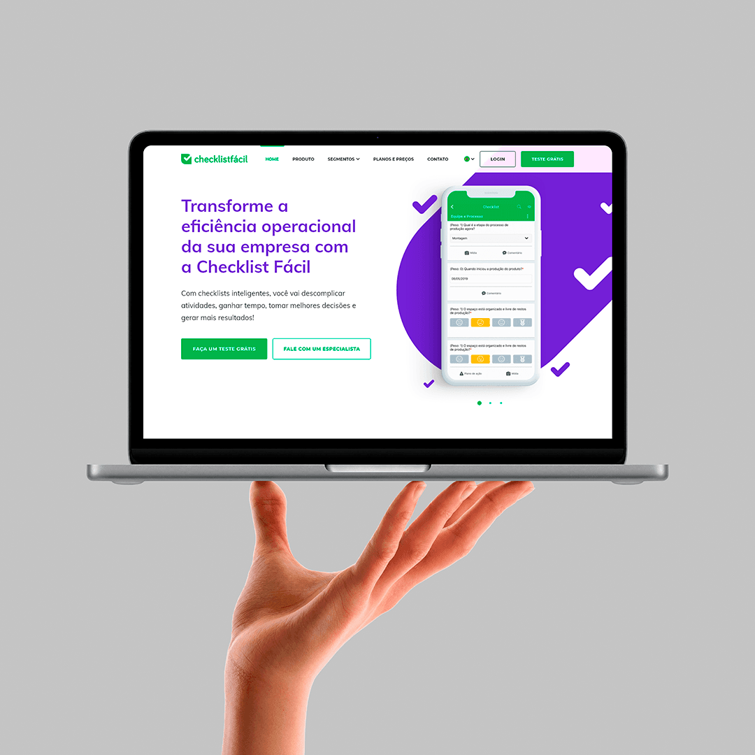 Site Institucional da ChecklistFácil
